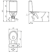 Унитаз-компакт Just косой выпуск с сиденьем микролифт и арматурой 3/6л, фарфор 031 3/6 TPL Cersanit Унитаз-компакт Just косой выпуск с сиденьем микролифт и арматурой 3/6л, фарфор 031 3/6 TPL Cersanit
