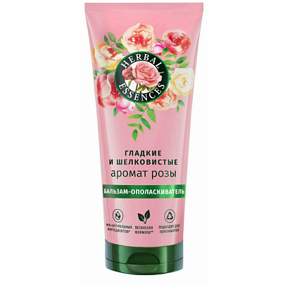 Бальзам-ополаскиватель HERBAL ESSENCES Аромат розы 250мл Бальзам-ополаскиватель HERBAL ESSENCES Аромат розы 250мл