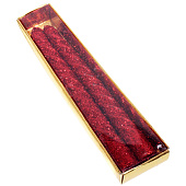 Свечи витые "Звездный блеск" 2шт 15см цвет красный Свечи витые "Звездный блеск" 2шт 15см цвет красный