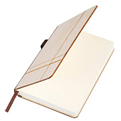  Ежедневник недатированный А5 145х210мм BRAUBERG Natural, резинка, держатель, 160л, деревянный 117136 