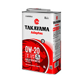 Масло моторное TAKAYAMA Adaptec 0W20 синт. API SP ILSAC GF-6A 1л металл Масло моторное TAKAYAMA Adaptec 0W20 синт. API SP ILSAC GF-6A 1л металл