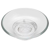 Мыльница стеклянная прозрачная без держателя 102129 Delphinium Мыльница стеклянная прозрачная без держателя 102129 Delphinium