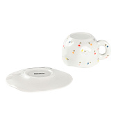  Чайная пара «Цветочное утро»,  керамика, белая 10663003 