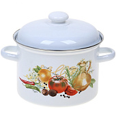 Кастрюля Лысьвенская эмаль Итальянская кухня 4,5 л С-1615АП2/4 