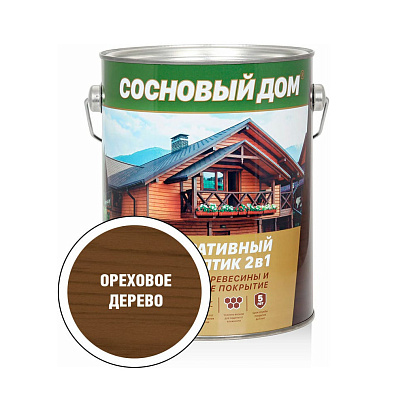 Антисептик СОСНОВЫЙ ДОМ ореховое дерево 2,7л Антисептик СОСНОВЫЙ ДОМ ореховое дерево 2,7л
