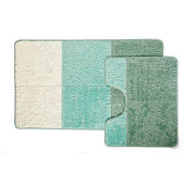  Набор ковриков для ванны и туалета 60х100 и 50х60 SILVER SLV 202019 TURQUOISE Bombini 