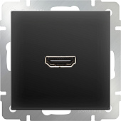  Розетка HDMI черный матовый Werkel /W1186008 