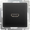  Розетка HDMI черный матовый Werkel /W1186008 