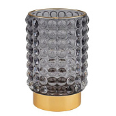 Подсвечник, 85 х85 х125, стекло, серый Star-6 Подсвечник, 85 х85 х125, стекло, серый Star-6