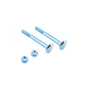 Болт мебельный DIN 603 8x 70 с гайкой белый цинк 4 шт Болт мебельный DIN 603 8x 70 с гайкой белый цинк 4 шт