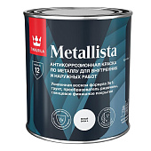  Краска по ржавчине глянцевая Tikkurila METALLISTA База A 0,8л 