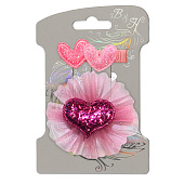 Набор зажимов для волос Сердца и сердце, 2 шт. Набор зажимов для волос Сердца и сердце, 2 шт.