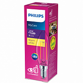  Лампа филаментная Е14 4Вт 3000К свеча/Philips 