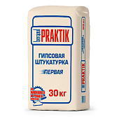 Штукатурка гипсовая Первая (30кг) /Bergauf Praktik
