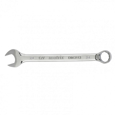  Ключ комбинированный 24мм, CrV, полированный хром 