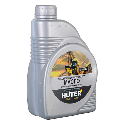 Масло моторное 5W-30 синтетическое для четырёхтактных двигателей Huter Масло моторное 5W-30 синтетическое для четырёхтактных двигателей Huter