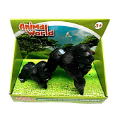 Набор животные Горилла/Носорог, 2 шт, 14х10х8 см, TBS020 Набор животные Горилла/Носорог, 2 шт, 14х10х8 см, TBS020