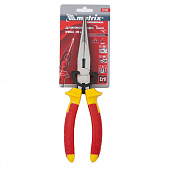 Длинногубцы прямые Insulated, 200мм, хром-ванадий,диэлектр. двухкомпонентные ручки до 1000 В// Matrix Длинногубцы прямые Insulated, 200мм, хром-ванадий,диэлектр. двухкомпонентные ручки до 1000 В// Matrix