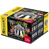 Кастрюля 3,6л матов.полир.ст/кр. 20х12см Linea Apple 93-D-3 Кастрюля 3,6л матов.полир.ст/кр. 20х12см Linea Apple 93-D-3