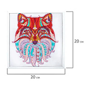 Алмазная мозаика Остров сокровищ 20х20 см, "Восточная лисица", в деревянной рамке, 662443 Алмазная мозаика Остров сокровищ 20х20 см, "Восточная лисица", в деревянной рамке, 662443