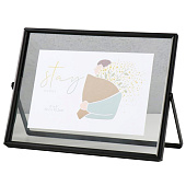 Фоторамка 10х15 металл Лофт Строгие линии чёрная 157х21х1 9910754 Фоторамка 10х15 металл Лофт Строгие линии чёрная 157х21х1 9910754