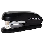  Степлер №24/6, 26/6 BRAUBERG "Extra", до 30 листов, черно-серый, 229086 