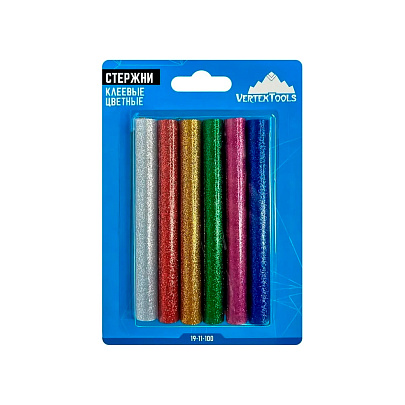  Клеевые стержни 11x100 мм, 6шт Vertextools 