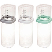 Банка для продуктов 700мл "O'lala" с мерный стаканом 300-573 Банка для продуктов 700мл "O'lala" с мерный стаканом 300-573