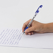  Ручка шариковая BRAUBERG MAX-OIL, синяя с грипом, масляная, игла 0,7мм/0,35мм, 141701 