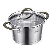 Кастрюля со стеклянной крышкой 3,2л 20x11,5 см Linea OLIVA 67-1420 Кастрюля со стеклянной крышкой 3,2л 20x11,5 см Linea OLIVA 67-1420