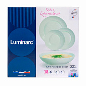  Набор столовый APY PARADISE GREEN 18 предметов X1162 