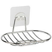 Мыльница подвесная Basic самоклеящаяся овальная хром 110764 Рыжий кот Мыльница подвесная Basic самоклеящаяся овальная хром 110764 Рыжий кот