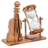  Песочные часы "Скрипка", сувенирные, 15.5 х 6.8 х 15 см   10701649 