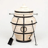 Тандыр Есаул с откидной крышкой, h-82 см, d-54, 97 кг, 8 шампуров, кочерга, совок 7705391 Тандыр Есаул с откидной крышкой, h-82 см, d-54, 97 кг, 8 шампуров, кочерга, совок 7705391