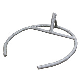  Кресло подвесное Сфера до 120 кг арт. CN800-2024 (стойка+основание черный, корзн.корич., подушка бежевая) 