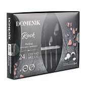 Набор столовых приборов ROCK BLACK 24 предмета DMC035