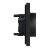 Розетка двойная встраиваемая с заземлением, цвет черный, IEK FORTE&PIANO Розетка двойная встраиваемая с заземлением, цвет черный, IEK FORTE&PIANO