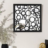 Зеркало настенное Рыбка, пластик, 34,5х34,5/38,4х38,4 см, чёрное, 6937881 Зеркало настенное Рыбка, пластик, 34,5х34,5/38,4х38,4 см, чёрное, 6937881