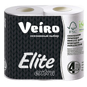  Туалетная бумага Veiro Elite Extra 4шт 4сл 