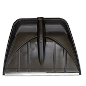  Лопата снеговая ПРОФИ 555х410мм с алюминиевым черенком и рукояткой 