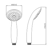 Лейка для душа 1 режим Corsa GA1407