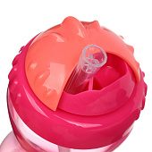 Поильник с силиконовой трубочкой, 340 мл., Розовый 10792859 Поильник с силиконовой трубочкой, 340 мл., Розовый 10792859