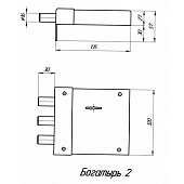  Замок накладной БОГАТЫРЬ-2 Аверс СПб 