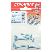 Болт сантехнический оцинк. DIN 571  6х 30 (6 шт)