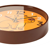 Часы настенные круг d=19,5см, корпус коричневый " Капибара" Часы настенные круг d=19,5см, корпус коричневый " Капибара"