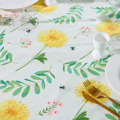  Скатерть «Доляна» Yellow flowers, 145х220 см 