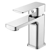  Смеситель для раковины однорычажный монолитный хром DR20011 Decoroom 