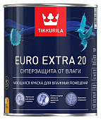  Краска для стен и потолков моющаяся Tikkurila EURO 20 База А 0,9л. 