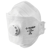 Плоская полумаска фильтрующая ЗУБР ТК-80 FFP1 с клапаном 3-х панельная Плоская полумаска фильтрующая ЗУБР ТК-80 FFP1 с клапаном 3-х панельная
