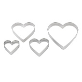 Набор форм для выпечки и вырубки теста Mallony TORTA сердце 108359 Набор форм для выпечки и вырубки теста Mallony TORTA сердце 108359